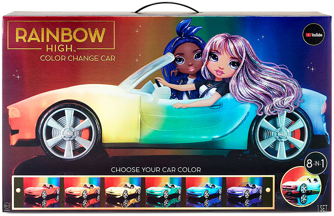 Акция на Машинка для куклы Rainbow High - Разноцветное сияние от Stylus