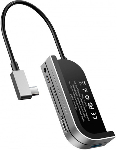 Акція на Baseus Adapter USB-C to USB-C + Hdmi + 3.5mm + Sd / Tf Dark Grey (CAHUB-WJ0G) for iPad від Y.UA