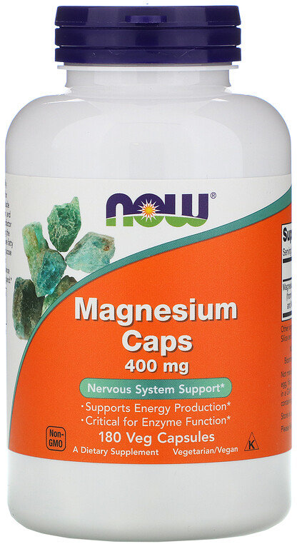 Акція на Now Foods Magnesium Caps, 400 mg, 180 Veg Capsules (NOW-01283) від Stylus