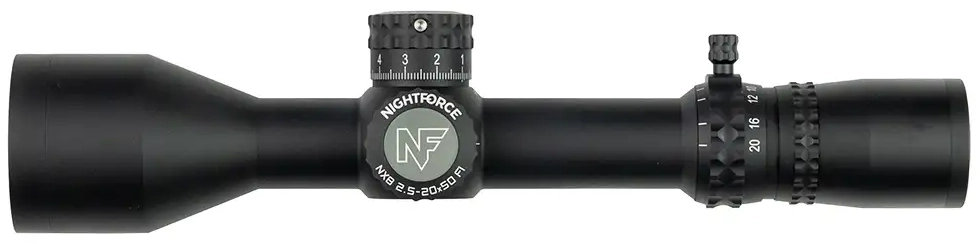 Nightforce NX8 2.5-20x50mm, F1, Mil-XT, 0.1Mil, ZeroS, (Illuminated) (2375.01.92)
Nightforce NX8 2.5-20x50mm, F1, Mil-XT, 0.1Mil, ZeroS, (Illuminated) (2375.01.92)
