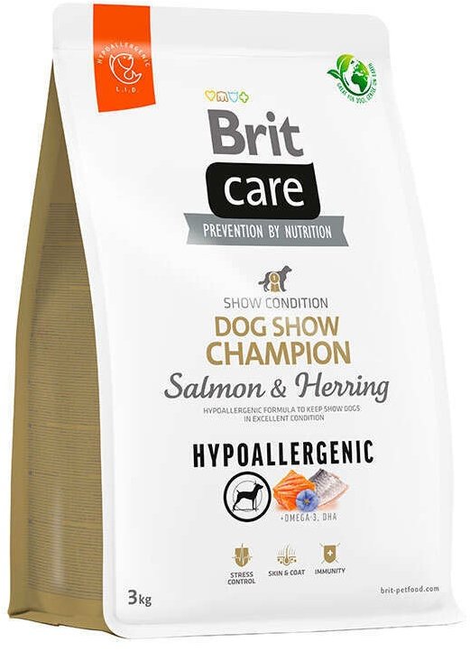 Акція на Сухой корм Brit Care Dog Hypoallergenic Dog Show Champion для выставочных собак 3 кг (8595602559114) від Stylus