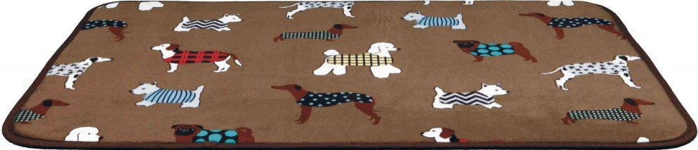 Акція на Коврик Trixie FunDogs 90х68 см коричневый с собачками (4057589371249) від Stylus