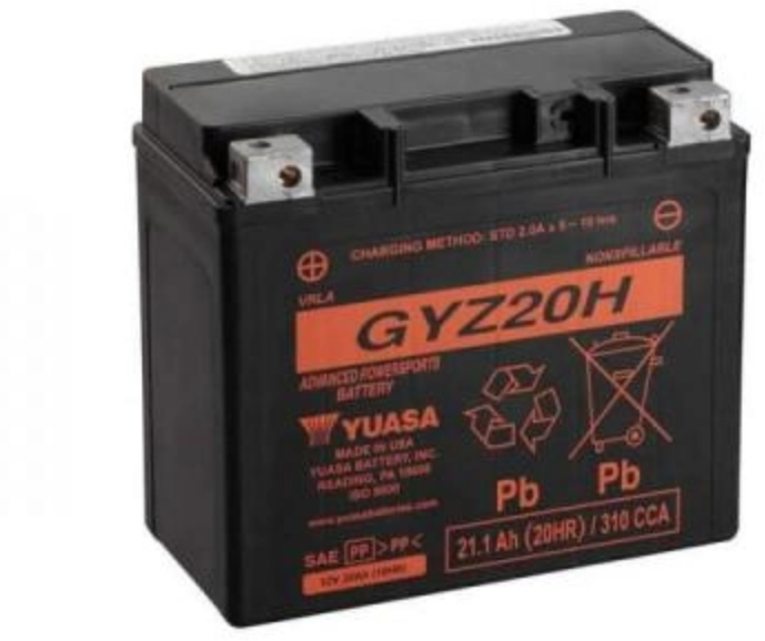 Акция на Автомобільний акумулятор Yuasa 12V 21.1Ah High Performance Mf Vrla Battery (GYZ20H) от Y.UA