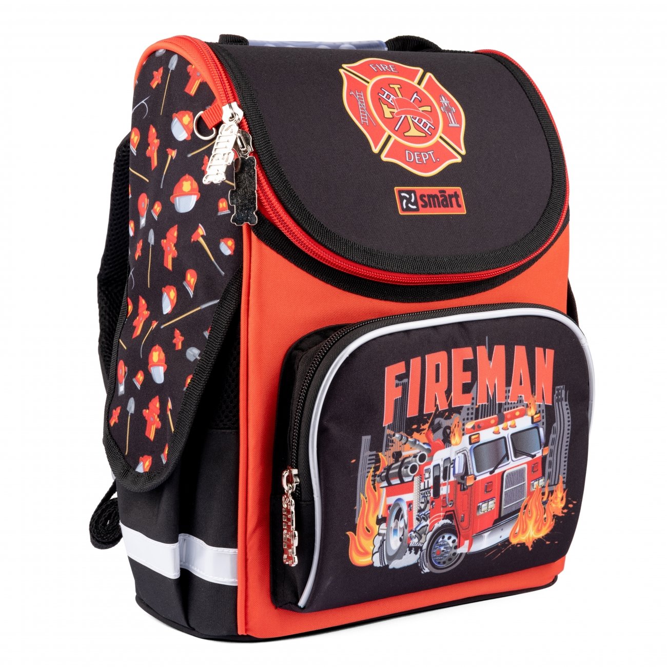 Акция на Рюкзак школьный каркасный Smart PG-11 Fireman (559015) от Stylus