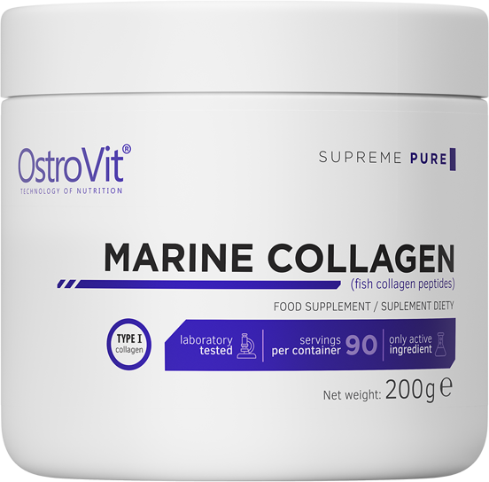 Акція на OstroVit Marine Collagen Коллаген со вкусом черной смородины 200 g від Stylus