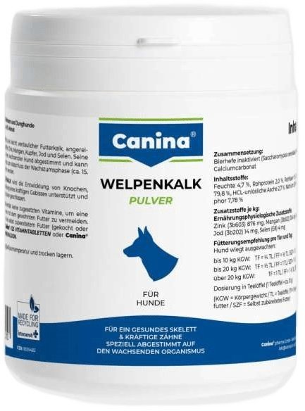 Акція на Порошок Canina Welpenkalk (Pulver) для цуценят 300 г (4027565120703) від Y.UA