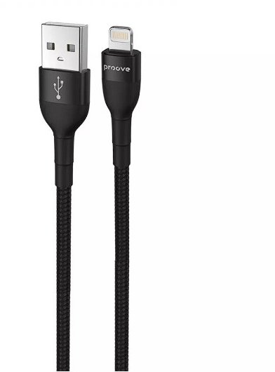 Акція на Proove Usb Cable to Lightning Light Weft 2.4A 1m Black від Stylus