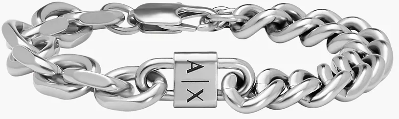 Акція на Мужской браслет Armani Exchange серебристый (AXG0114040) від Stylus