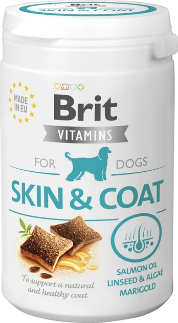 Акція на Витамины для собак Brit Vitamins Skin and Coat для кожи и шерсти 150 г (8595602562510) від Stylus