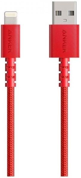 Акція на Anker Usb Cable to Lightning Powerline Select+ 90cm Red (A8012H91) від Stylus