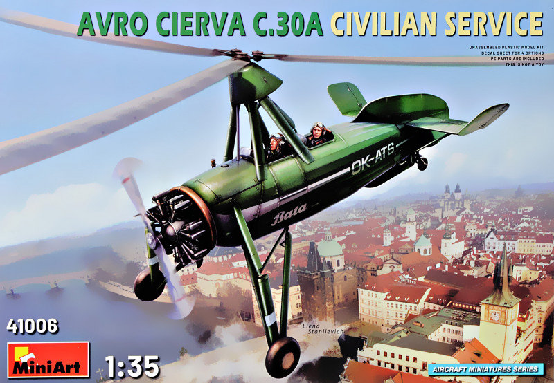 Акція на Автожир Miniart цивільної служби Avro Avro Cierva C.30A від Y.UA