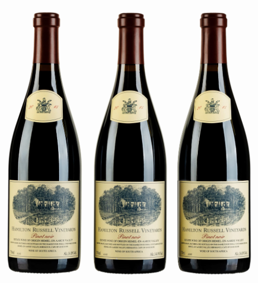 Акція на Вино Hamilton Russell Vineyards Набор Pinot Noir 2018+2020+2021 красное сухое 13.5 % 3х0.75 л (BWT5751) від Stylus