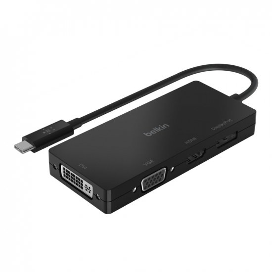 Акція на Belkin Adapter USB-C to VGA+HDMI+DisplayPort+DVI Black (AVC003BTBK) від Stylus