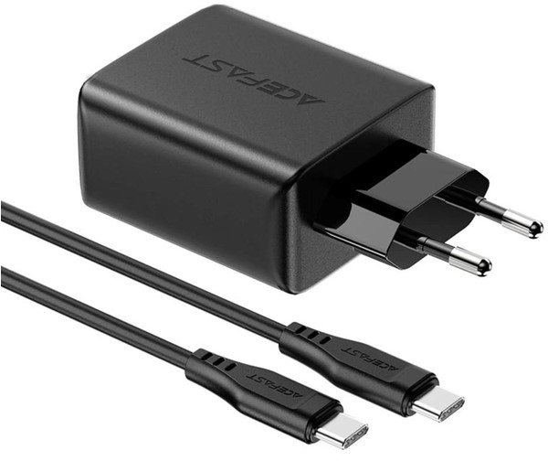 Акція на Acefast Wall Charger 2xUSB-C+USB A13 65W з USB-C Cable Black від Y.UA