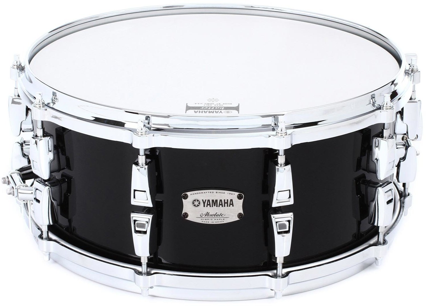 Акція на Малый барабан Yamaha Absolute Hybrid Maple Snare 14" AMS1460 Sob (Solid Black) від Stylus