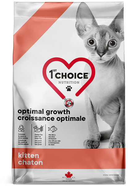 Акція на Сухий корм 1st Choice Kitten Optimal Growth для кошенят з рибою 4.54 кг від Y.UA