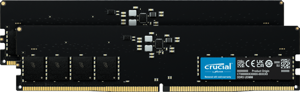 Акція на Crucial 64 Gb (2x32GB) DDR5 4800 MHz (CT2K32G48C40U5) від Stylus