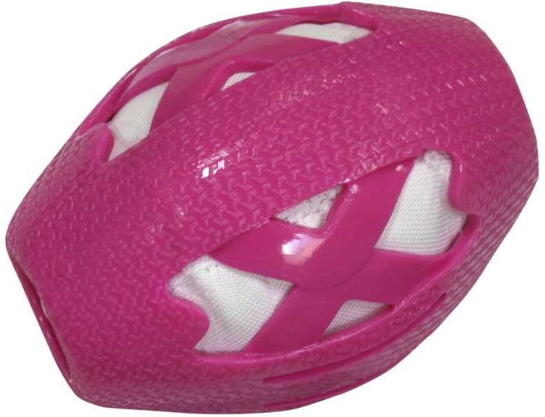 Акція на Игрушка для собак Croci Catcher Регби мяч резиновый розовый 14 см (C6198299) від Stylus