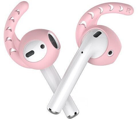 Акція на Насадки для наушников AhaStyle Silicone Ear Hooks Pink (AHA-01140-PNK) for Apple AirPods від Stylus