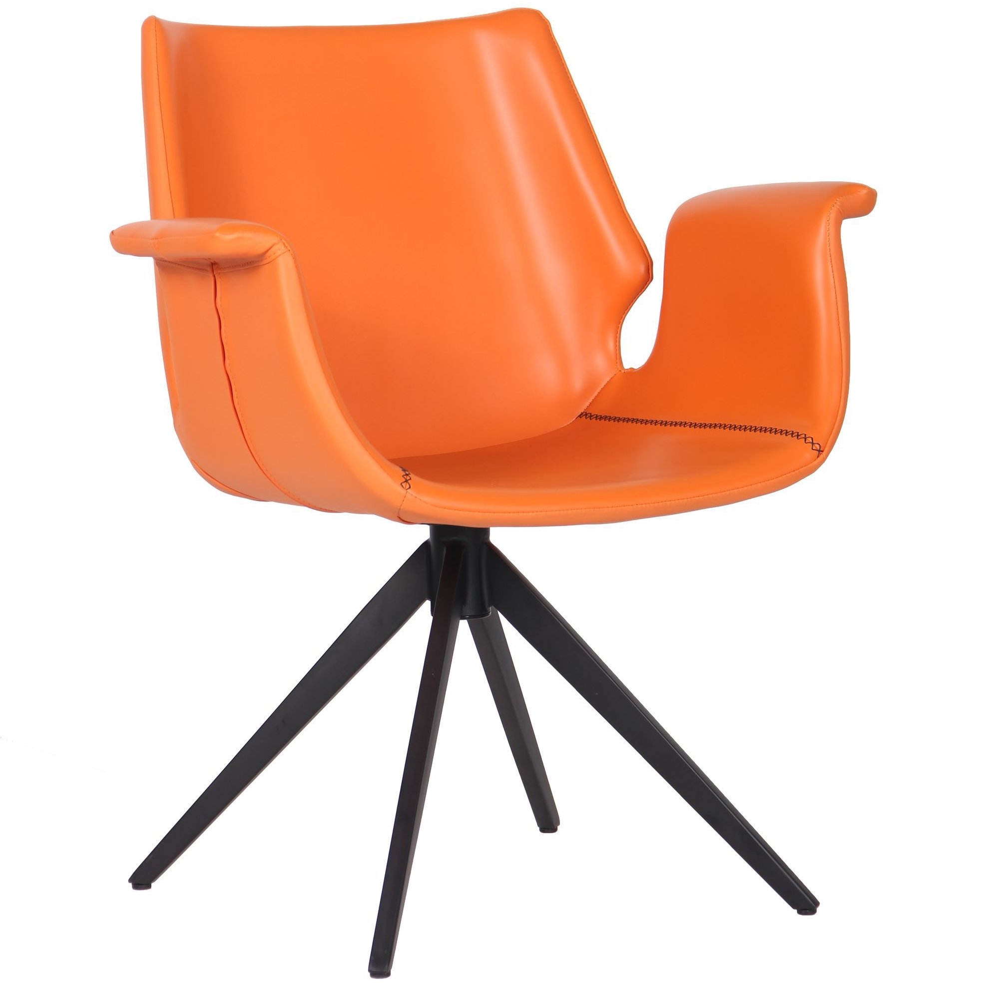 Акція на Кресло Amf Vert orange leather (545654) від Stylus