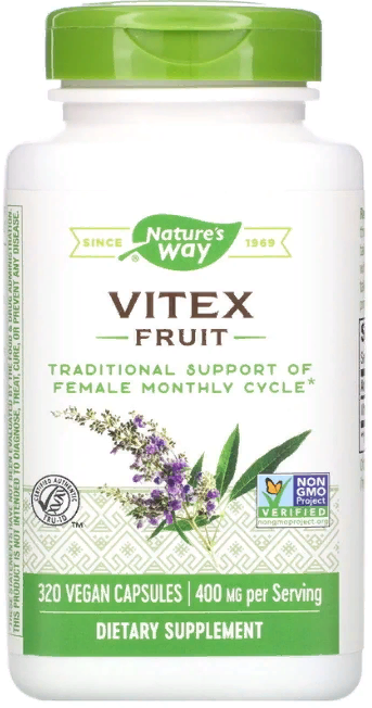 Акція на Nature's Way, Vitex Fruit, 400 mg, 320 Vegetarian Capsules (NWY-11923) від Stylus