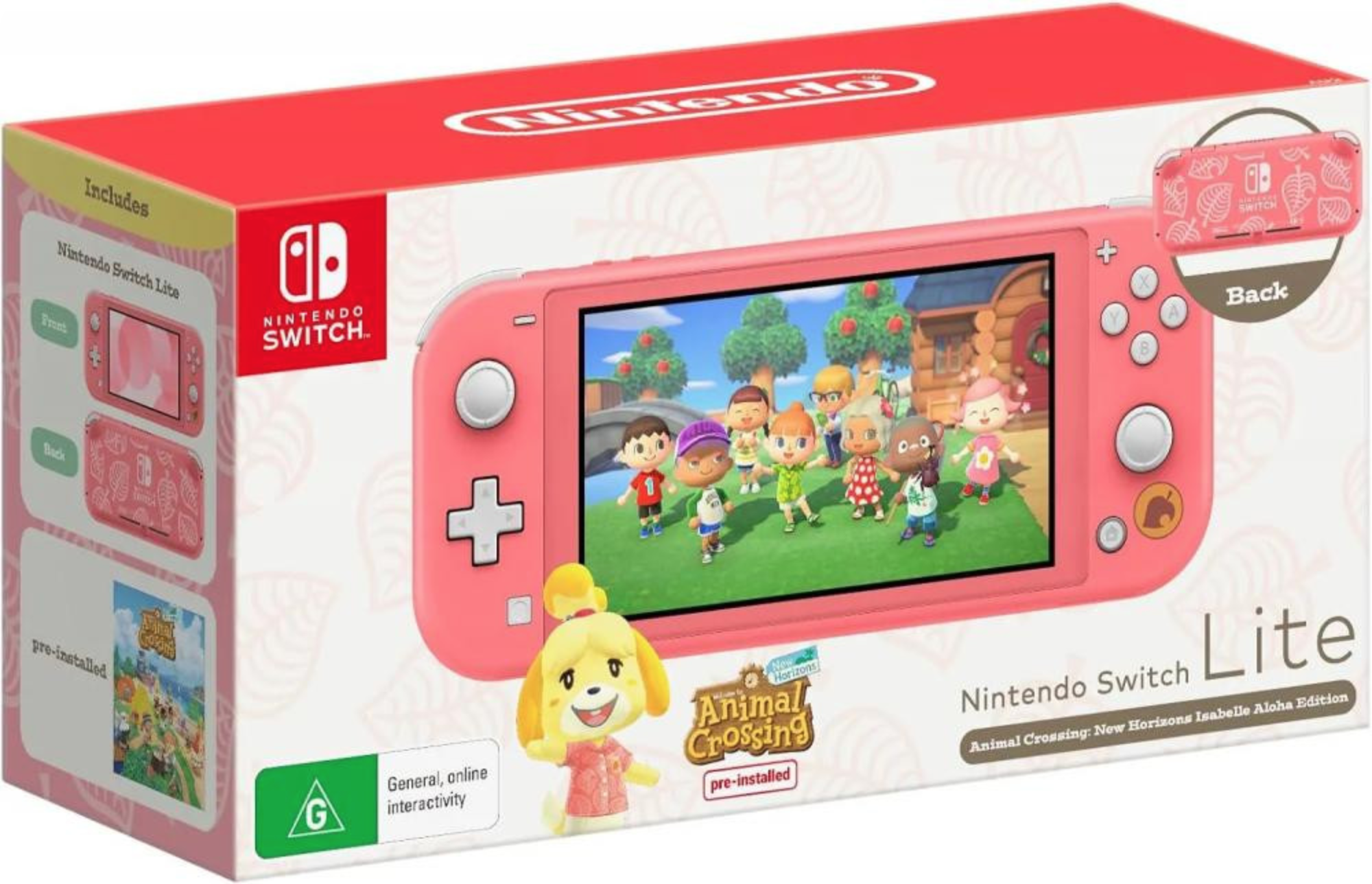 Акція на Nintendo Switch Lite Animal Crossing: New Horizons Isabelle Aloha Edition від Stylus