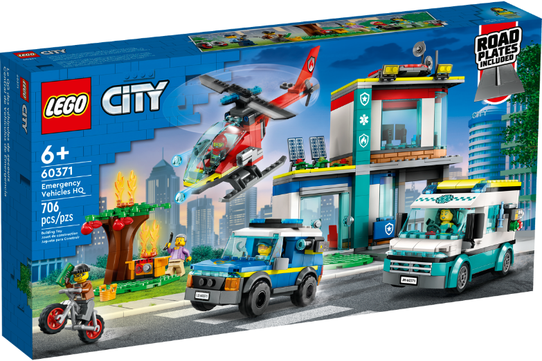 Акція на Конструктор Lego Headquarters of rescue vehicles Центр управління рятувальним транспортом (60371) від Y.UA