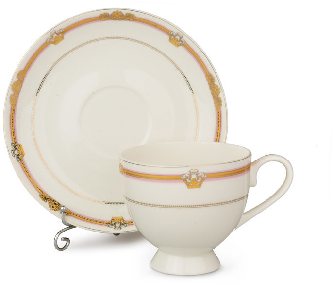 Акция на Набор чашек Lefard Королевский для чая с блюдцами 12 пр. (440-040-1) от Stylus