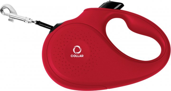 Акція на Поводок-рулетка Collar для собак размер L 50 кг лента 5 м красный від Stylus