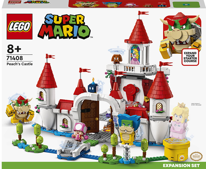 Акція на Конструктор Lego Super Mario Дополнительный набор Замок Пич (71408) від Stylus