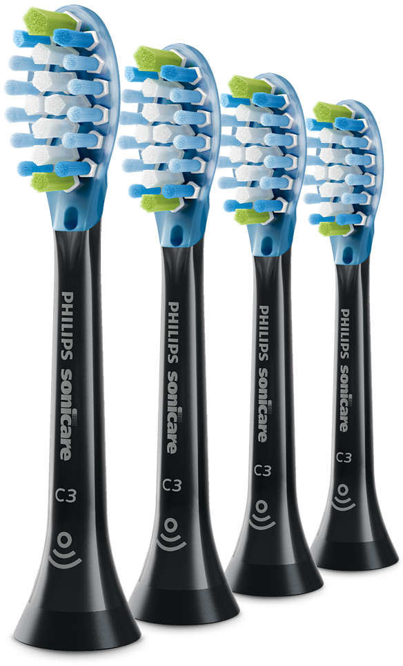 Акція на Насадка для электрической зубной щетки Philips Sonicare C3 Premium Plaque Defence HX9044/33 від Stylus