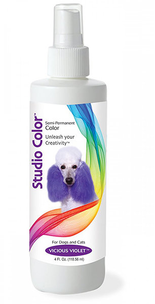 Акція на Краска для шерсти собак и котов Davis Studio Color спрей фиолетовый 118 мл (52329) від Stylus