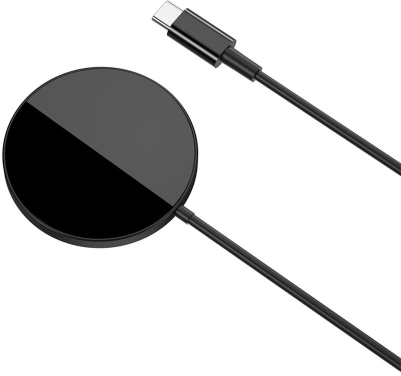 Акція на Xo Wireless Charger CX01115W Black for iPhone 15 I 14 I 13 I 12 series від Stylus