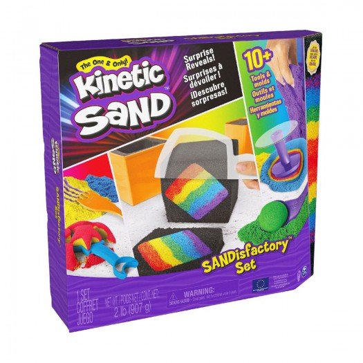 Акция на Набор песка для детского творчества - Kinetic Sand Мегафабрика (4 цвета, 907 g, аксесс.) от Stylus