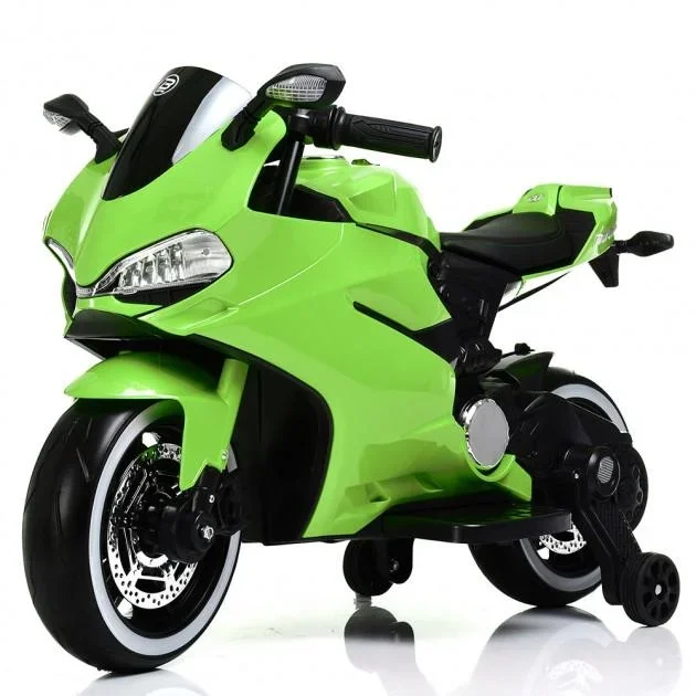 Акція на Детский электромотоцикл Bambi Racer Ducati зеленый (M 4104ELS-5) від Stylus