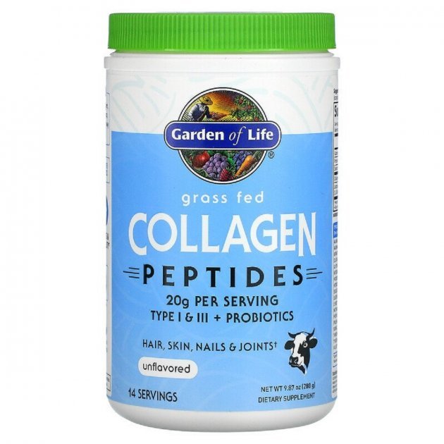 Акція на Garden of Life Grass Fed Collagen Peptides Порошок коллагеновых пептидов 280 грамм від Stylus
