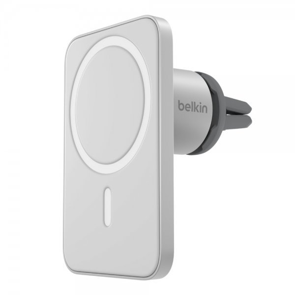 Акция на Belkin Car Holder Air Ven Mount Pro MagSafe Silver (WIC002BTGR) for iPhone 15 I 14 I 13 I 12 series от Y.UA