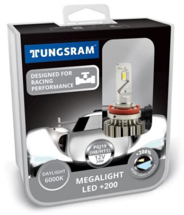 Акція на Лампы светодиодные Tungsram Megalight Led H8-11 6000K PGJ19 60490 PB2 від Stylus