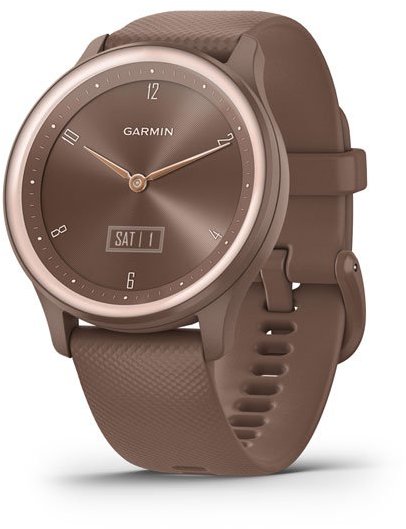 Акция на Garmin Vivomove Sport Cocoa Case and Silicone Band with Peach Gold Accents (010-02566-02) от Stylus