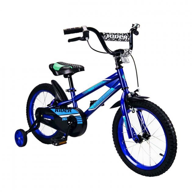 Акція на Велосипед 2-х колесный 12'' 211207 Like2bike Rider, синий, рама сталь, со звонком від Stylus
