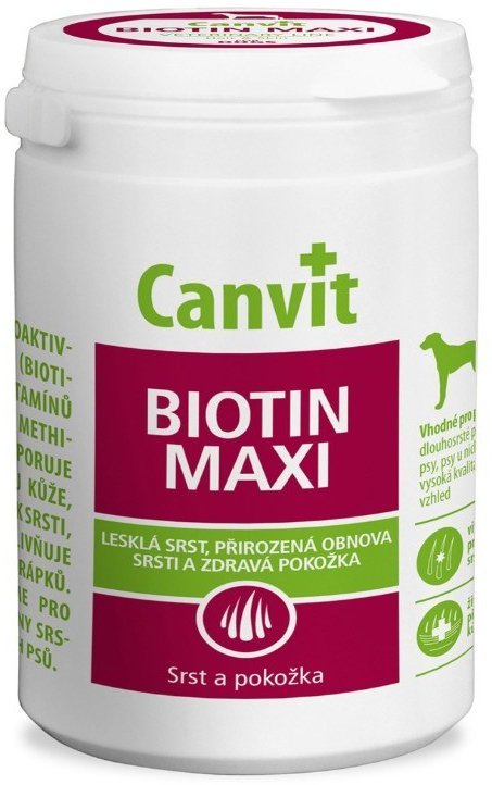 Акція на Вітаміно-мінеральний комплекс Canvit Biotin Maxi for dogs для собак великих порід 230 г (can50715) від Y.UA