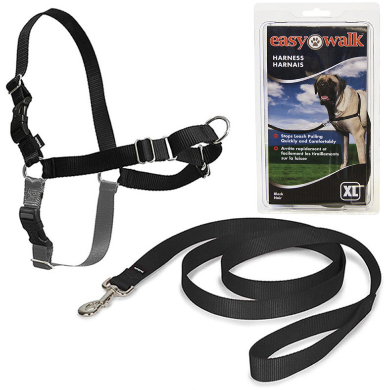 Акція на Шлея Premier Easy Walk для собак антіривок чорна Xl 0.182 кг від Y.UA