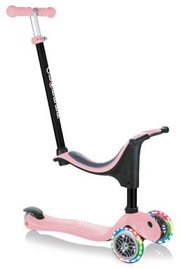 Акція на Самокат Globber серии Go Up Sporty пастельный розовый, до 20/50кг, 1+, 3 колеса с подсветкой від Stylus