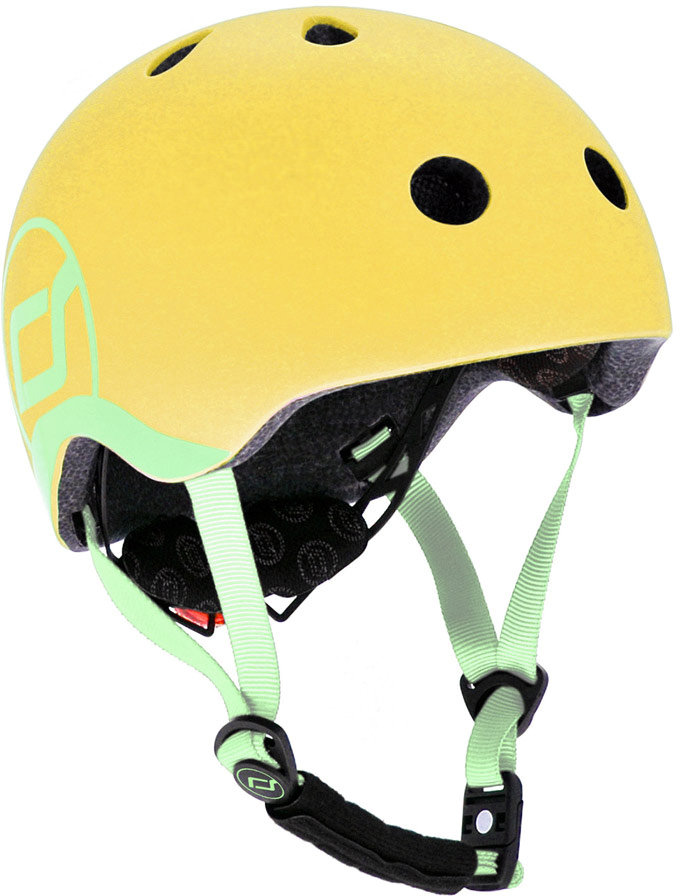 Акція на Шлем защитный детский Scoot&Ride лимон, с фонариком, 51-55см (S/M) (SR-190605-LEMON) від Stylus