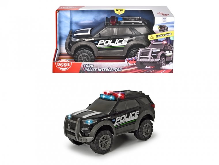 Акция на Полицейская машина Dickie Toys "Форд" с открывающимся багажником от Stylus