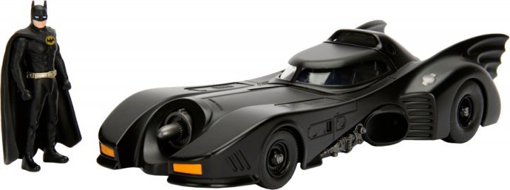 Акція на Машина металева Jada Бетмен (1989) Бетмобіль + фігурка Бетмена Чорна 1:24 (253215002) від Y.UA