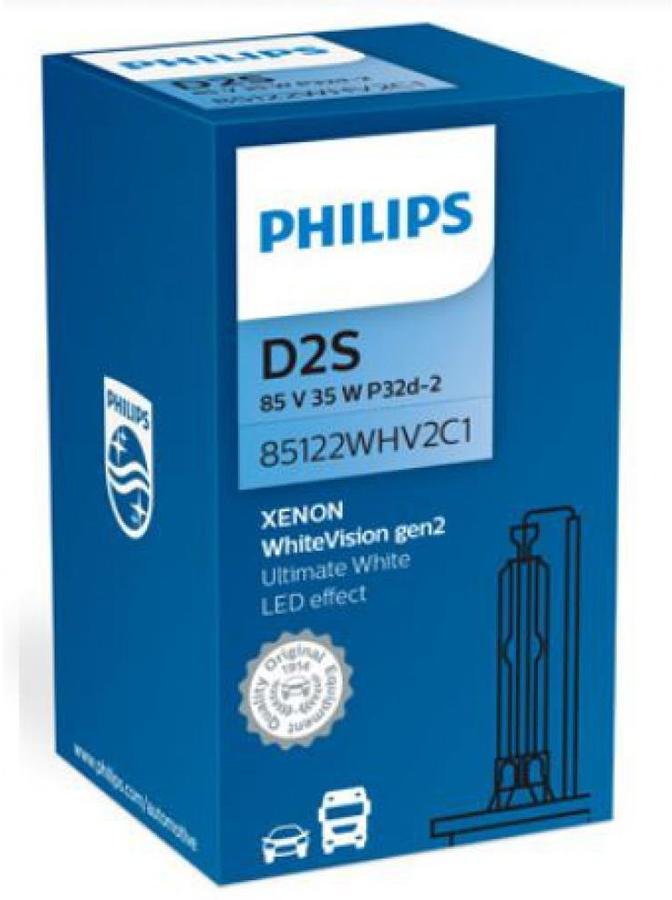 Акція на Лампа ксеноновая Philips D2S WhiteVision gen2 85V 35W 5000K (85122WHV2C1) -1шт. від Stylus