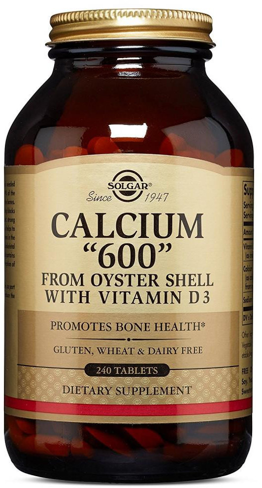 Акція на Solgar Calcium 600 from Oyster Shell with Vitamin D3 Солгар Кальций из раковин устриц 240 таблеток від Stylus