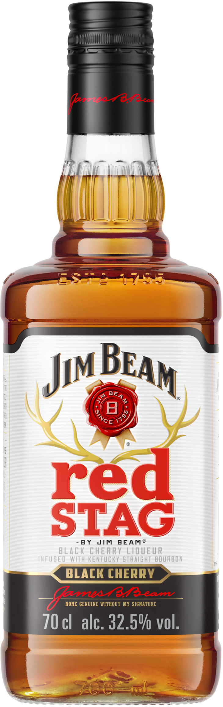 Акція на Виски-ликер Jim Beam Red Stag (Black Cherry), 0.7л 32.5% (DDSBS1B095) від Stylus