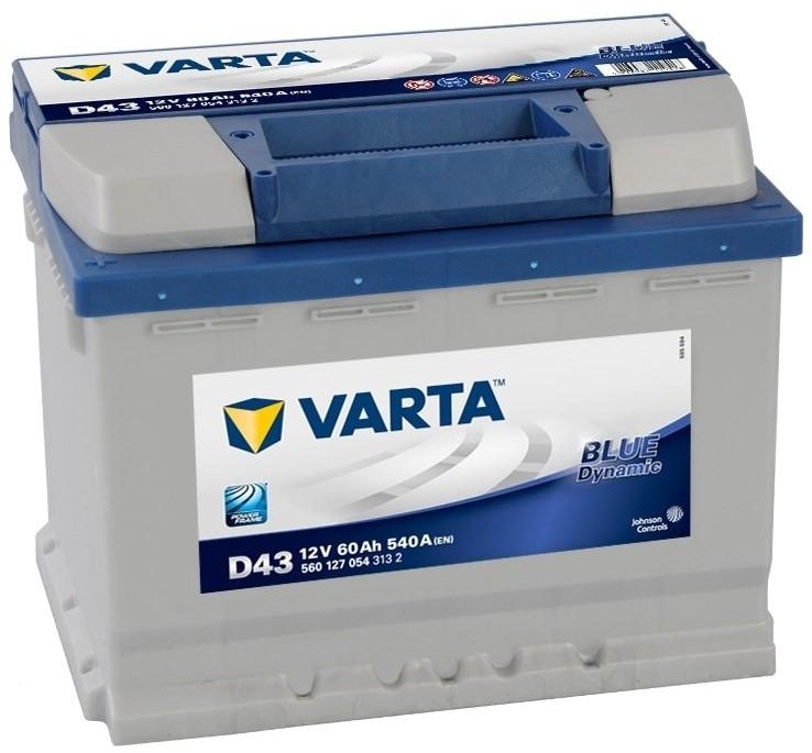 Акція на Автомобільний акумулятор Varta 6СТ-60 Blue dynamic (D43) від Y.UA